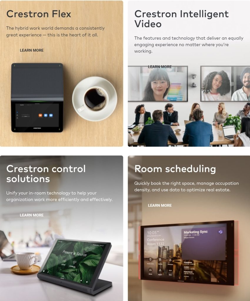 Crestron Simplifies Hybrid Collaboration with Sightline and One-Touch