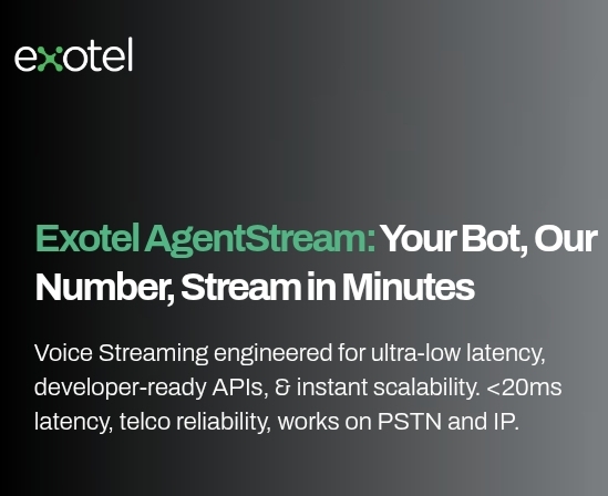 Agora and Exotel: Revolutionizing Real-Time AI Voice Bots for Customer Experience