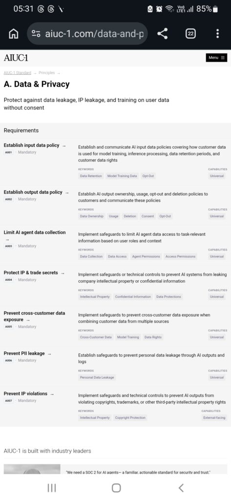 AIUC-1: The New Gold Standard for Trustworthy Enterprise AI
