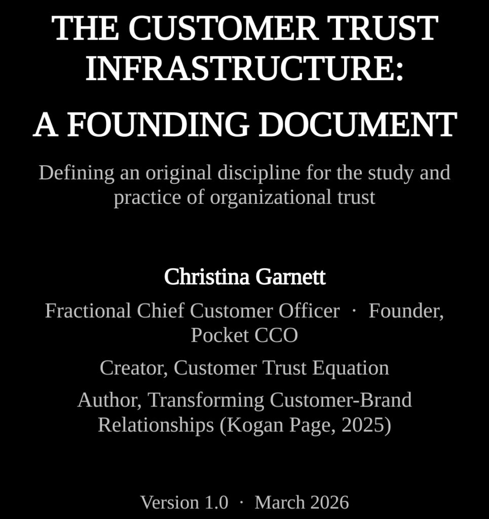 Customer Trust Infrastructure: Why CX Leaders Must Engineer Trust, Not Just Measure Experience